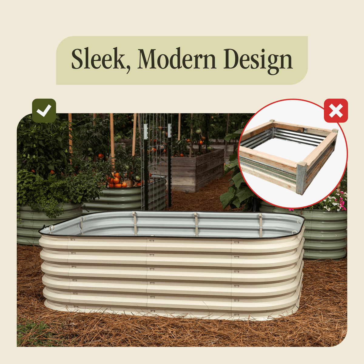 Gro-Rite Tool-Free Raised Garden Bed Kit