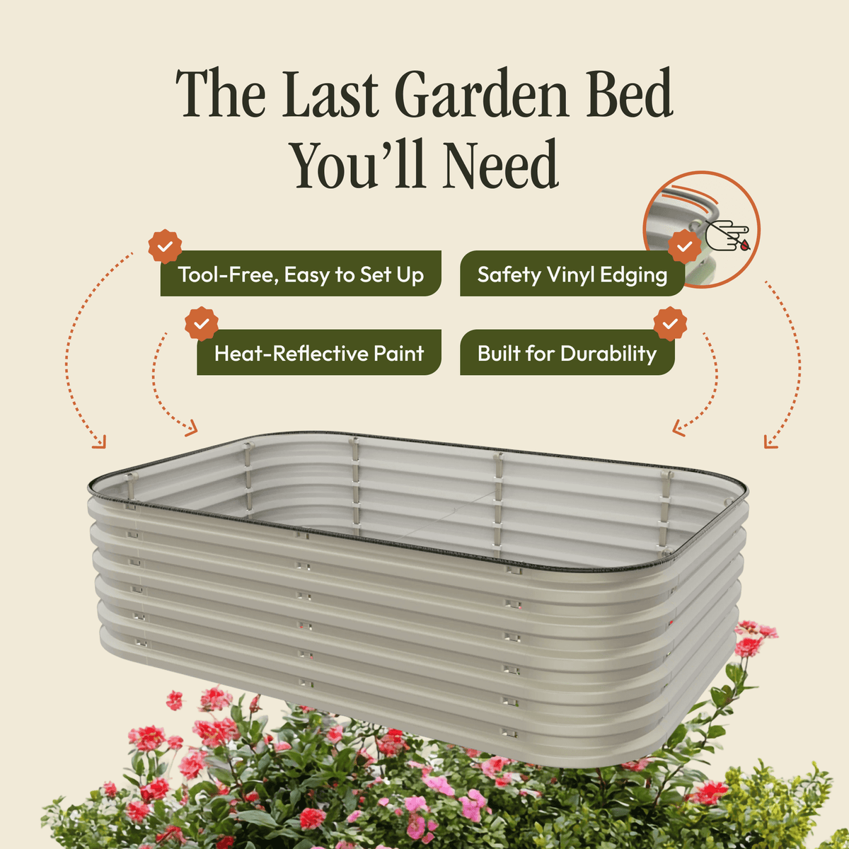 Gro-Rite Tool-Free Raised Garden Bed Kit