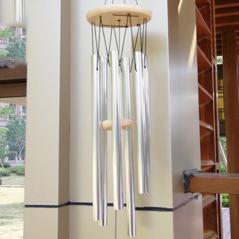 Metal Garden Wind Chimes | Gold or Silver